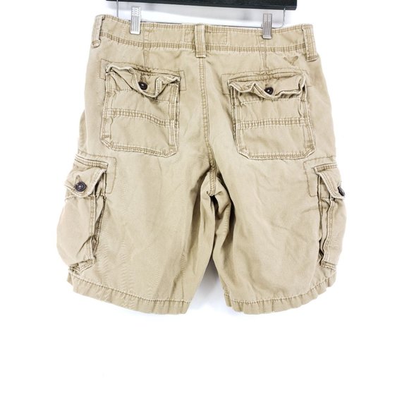 American Eagle Classic Cargo Shorts Men's Size 30 Tan - Picture 2 of 6